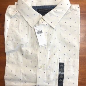 Banana Republic Linen Shirt M 17-17.5